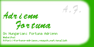 adrienn fortuna business card